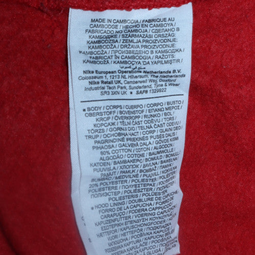 Mens UK Size S Nike Red Pullover Hoodie