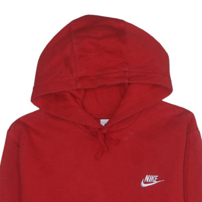 Mens UK Size S Nike Red Pullover Hoodie