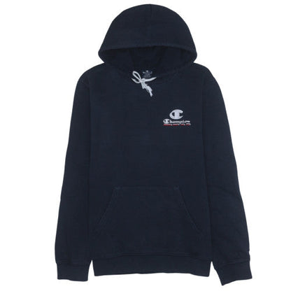 Mens UK Size L Champion Blue Pullover Hoodie