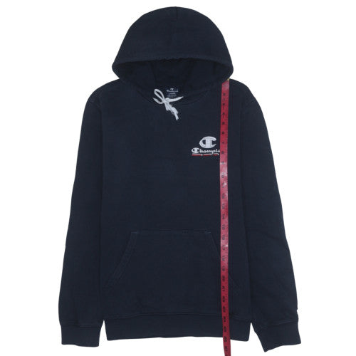 Mens UK Size L Champion Blue Pullover Hoodie