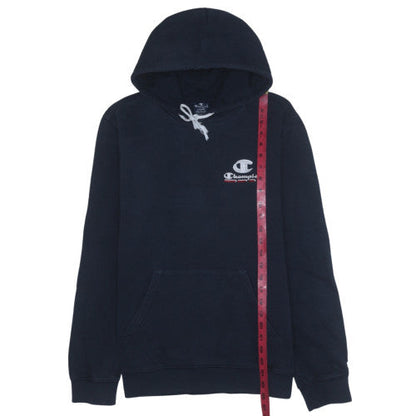Mens UK Size L Champion Blue Pullover Hoodie