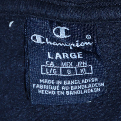 Mens UK Size L Champion Blue Pullover Hoodie