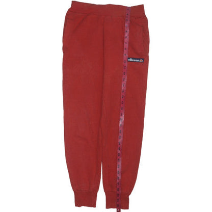 Ellesse Womens Red Jogger Sweatpants Fleece Medium Regular Fit