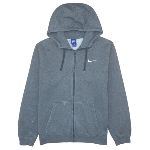 Mens UK Size L Nike Grey Full Zip Hoodie