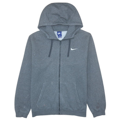 Mens UK Size L Nike Grey Full Zip Hoodie