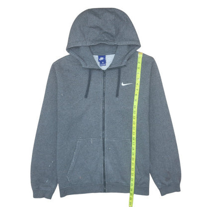 Mens UK Size L Nike Grey Full Zip Hoodie