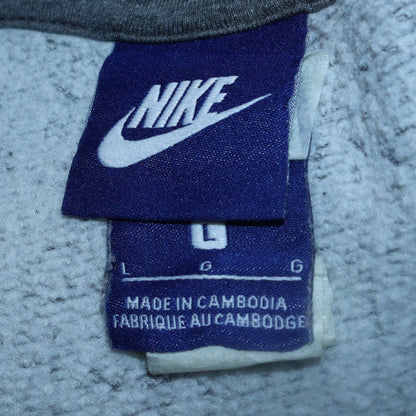 Mens UK Size L Nike Grey Full Zip Hoodie
