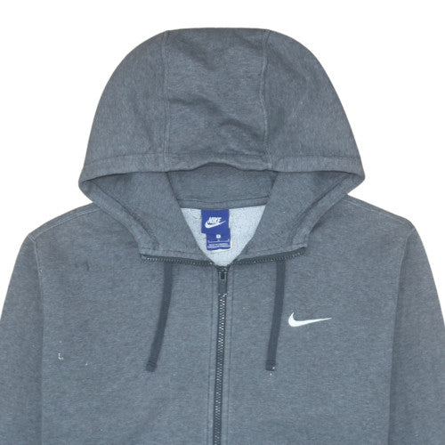 Mens UK Size L Nike Grey Full Zip Hoodie