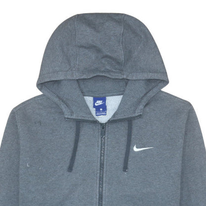 Mens UK Size L Nike Grey Full Zip Hoodie