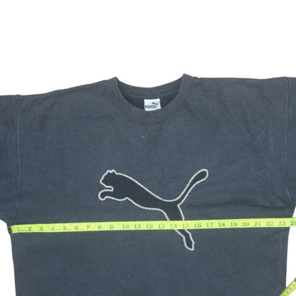 Mens UK Size M PUMA Black Pullover Sweatshirt