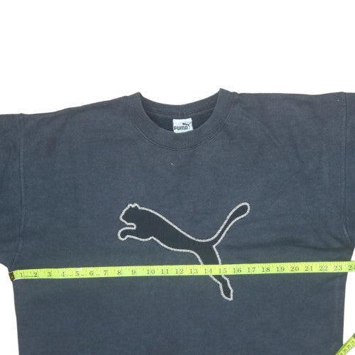 Mens UK Size M PUMA Black Pullover Sweatshirt