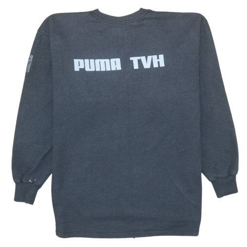 Mens UK Size M PUMA Black Pullover Sweatshirt