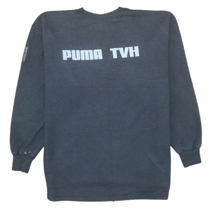 Mens UK Size M PUMA Black Pullover Sweatshirt