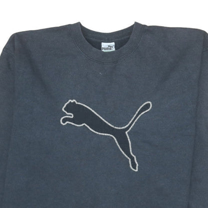 Mens UK Size M PUMA Black Pullover Sweatshirt