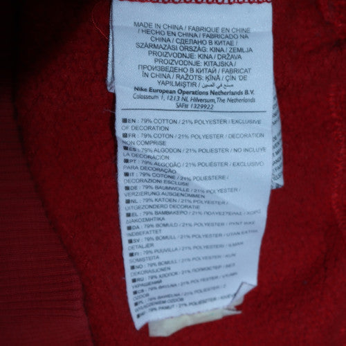 Mens UK Size XS Nike Red Pullover Sweatshirt