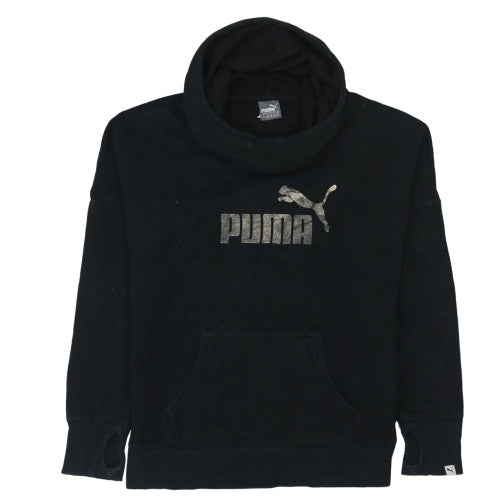 Mens UK Size M PUMA Black Pullover Hoodie
