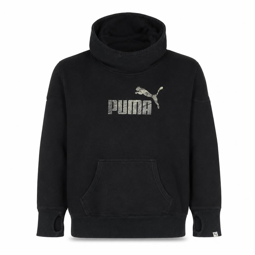 Mens UK Size M PUMA Black Pullover Hoodie