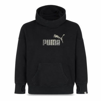 Mens UK Size M PUMA Black Pullover Hoodie