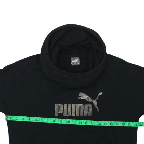 Mens UK Size M PUMA Black Pullover Hoodie