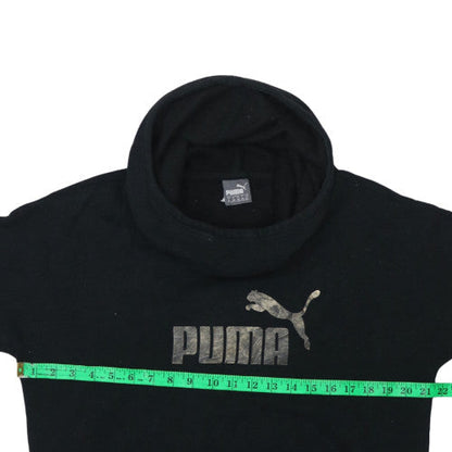 Mens UK Size M PUMA Black Pullover Hoodie