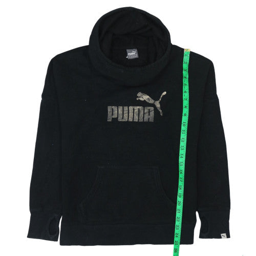 Mens UK Size M PUMA Black Pullover Hoodie