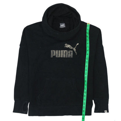Mens UK Size M PUMA Black Pullover Hoodie