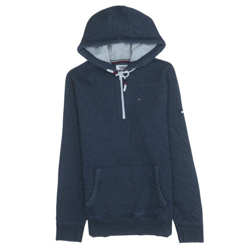 Mens UK Size S Tommy Jeans Blue Pullover Hoodie