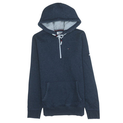 Mens UK Size S Tommy Jeans Blue Pullover Hoodie