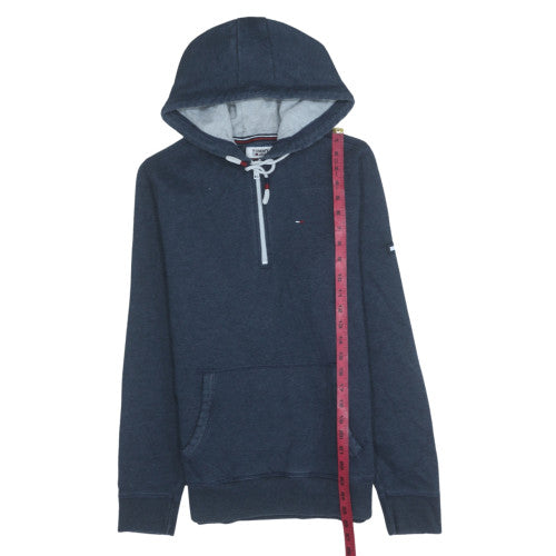 Mens UK Size S Tommy Jeans Blue Pullover Hoodie
