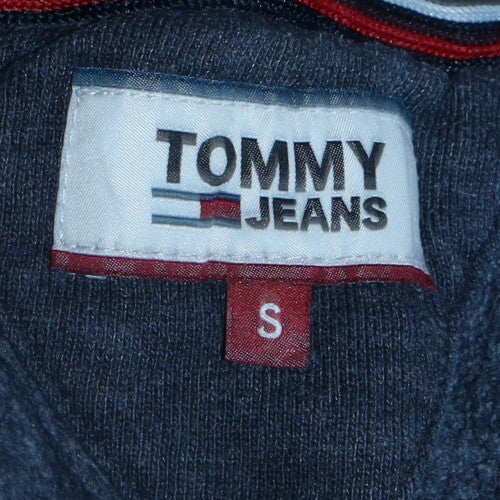 Mens UK Size S Tommy Jeans Blue Pullover Hoodie