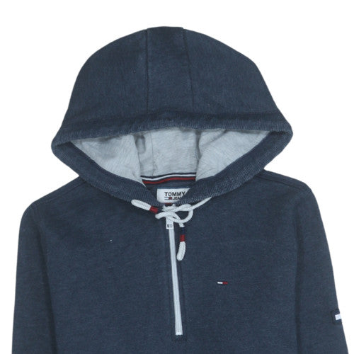 Mens UK Size S Tommy Jeans Blue Pullover Hoodie