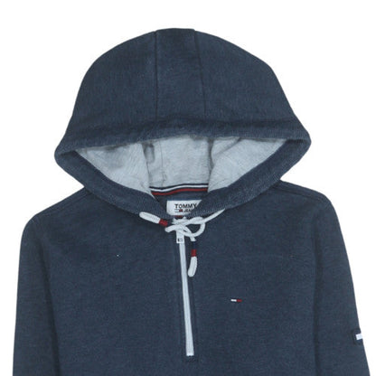 Mens UK Size S Tommy Jeans Blue Pullover Hoodie