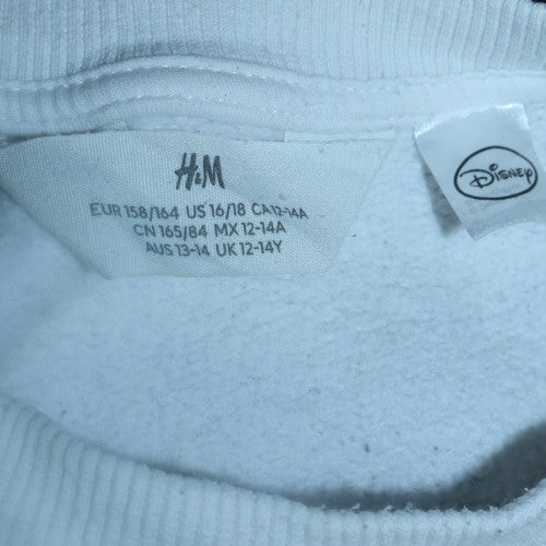 Teens UK Size 12-14 H&M White Pullover Sweatshirt