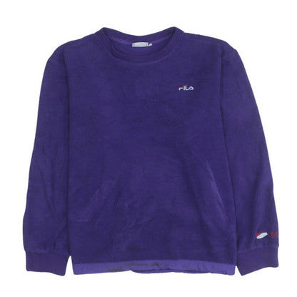 Mens UK Size M FILA Purple Pullover Sweatshirt