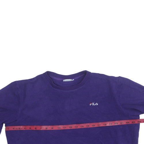 Mens UK Size M FILA Purple Pullover Sweatshirt