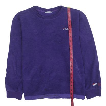 Mens UK Size M FILA Purple Pullover Sweatshirt