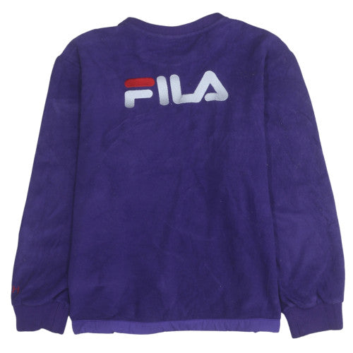 Mens UK Size M FILA Purple Pullover Sweatshirt