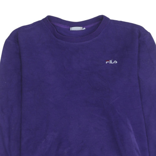 Mens UK Size M FILA Purple Pullover Sweatshirt