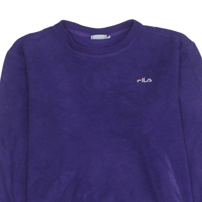 Mens UK Size M FILA Purple Pullover Sweatshirt