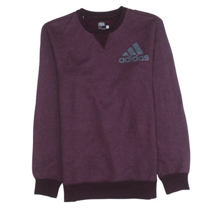 Mens UK Size M adidas Purple Pullover Sweatshirt