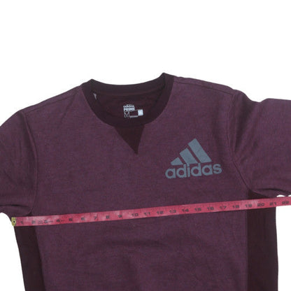 Mens UK Size M adidas Purple Pullover Sweatshirt