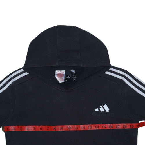 Boys UK Size 13-14 Years adidas Black Pullover Hoodie