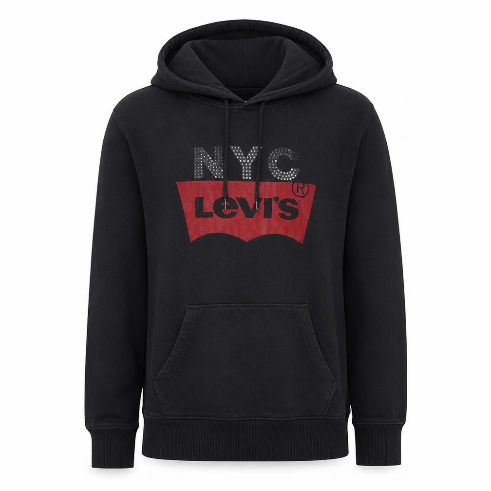 Mens UK Size S Levi's Black Pullover Hoodie
