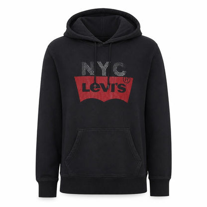 Mens UK Size S Levi's Black Pullover Hoodie