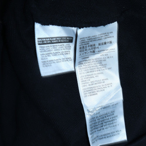 Mens UK Size S Levi's Black Pullover Hoodie