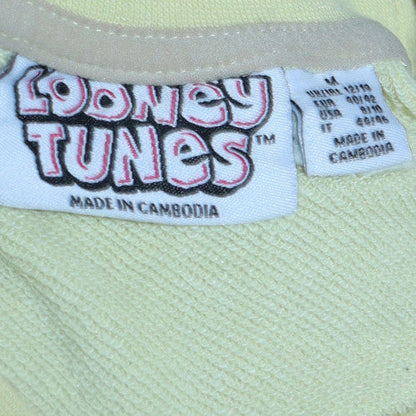 Womens UK Size M Looney Tunes Beige Pullover Sweatshirt