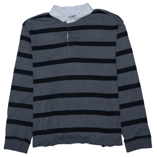 Mens UK Size 3XL TU Grey Henley Sweatshirt