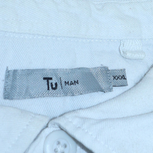 Mens UK Size 3XL TU Grey Henley Sweatshirt