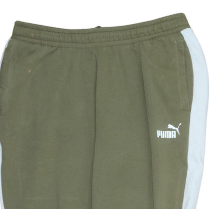 Mens UK Size XL PUMA Regular Fit Jogger Green Trousers