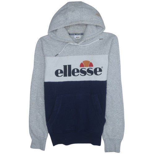 Mens UK Size S ellesse Grey Pullover Hoodie